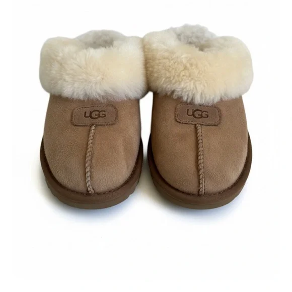 UGG Chestnut “Coquette” Shearling Slipper Size 6 - Picture 2 of 8